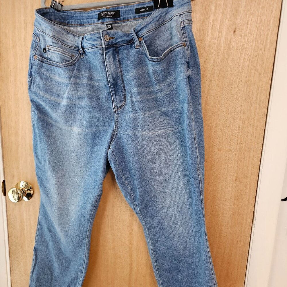 Judy Blue Skinny Jeans – Size 20W – Light Wash Super Stretch Denim